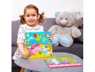 Puzzle moale 22x23 "Fisher Price. Hipopotamul si Zebra" Vladi Toys