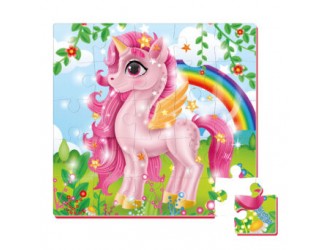 Puzzle moale 22x23 "Fisher Price. Unicorn ROZ" Vladi Toys