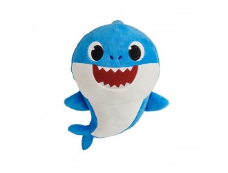 Jucarie de plus muzicala Baby Shark Tata Bebelusului Rechin 30cm