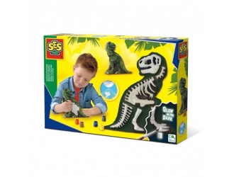 Set de creatie figurina Tirex din ghips SES CREATIVE
