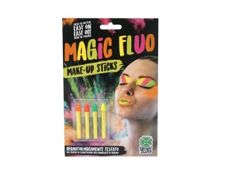 Set creioane fluorescente pentru pictura pe fata 4 culori 09446