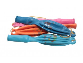 Set baloane cu elastic 5buc diverse culori