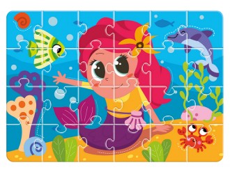 Puzzle Mermaid 24 piese Roter Kafer