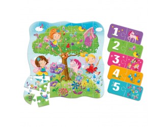 Puzzle 2 in 1 Fairies 49 piese Roter Kafer