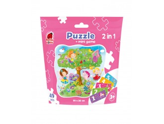 Puzzle 2 in 1 Fairies 49 piese Roter Kafer