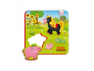 Puzzle magnetic Calutul si purcelul Roter Kafer