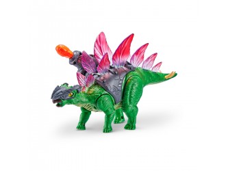 Jucarie interactiva Stegozaur luptator verde ROBO ALIVE ZURU