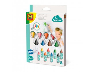 Set creioane colorate pentru baie 8 culori Aqua SES CREATIVE