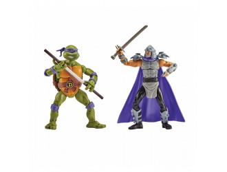 Set Figurine Testoasele Ninja Donatello vs Shredder 15 cm cu articulatii TMNT