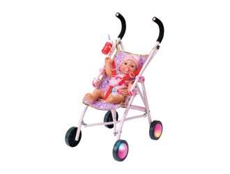 Carucior pentru papusa BABY BORN seria "Ziua de nastere"