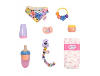 Set accesorii pentru ingrijire papusa Baby Born 43 cm cu suzeta magica