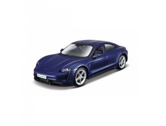 Model auto Porsche Taycan Turbo S (1:24) alb/albastru Bburago
