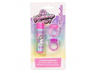 Set balsam de buze & inele Martinelia ”Shimmer Paws”