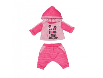 Set costum sportiv pentru papusa Baby Born de 43 cm (roz)