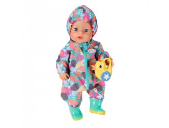 Salopeta pentru plimbare cu cizme pentru papusa Baby Born de 43 cm