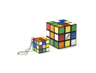 Set 2 jucarii Cub RUBIK'S 3x3 si mini cub cu breloc