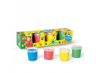 Vopsea pentru pictura cu degete 4 culori My First SES CREATIVE