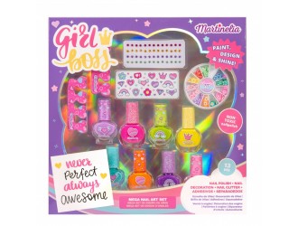 Set pentru unghii cu 13 piese MARTINELIA SUPER GIRL COMPLETE NAIL ART KIT