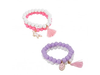 Set accesorii 2 bratari Pretty Pastel Soft Touch Great Pretenders