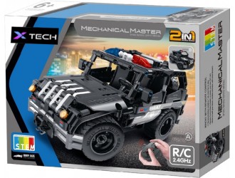 XTech Bricks: 2in1, Police Car, R/C 4CH, 355 pcs