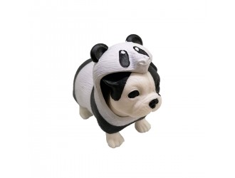 Jucarie stretch catelus costumat Dress Your Puppy S1 (buldog-panda)
