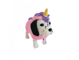 Jucarie stretch catelus costumat Dress Your Puppy S1 (dalmatian-unicorn)
