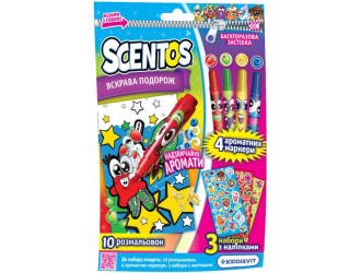 Set pentru creatie cu markere, planse de colorat si stikere SCENTOS