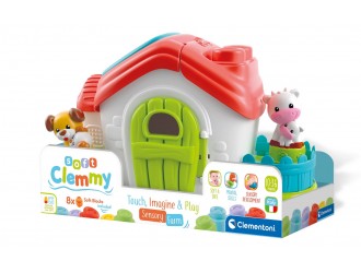Set Casuta cu blocuri moi si figurine CLEMMY 17662
