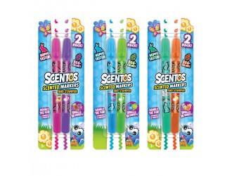 Set markere aromate cu stampila 2 buc. Scentos diverse culori