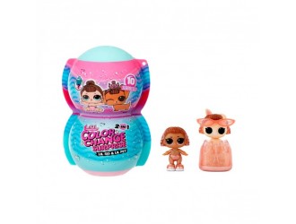 Set 2 papusi L.O.L. Surprise! Seria Color Change 2 in 1 LIL SIS&LIL PET