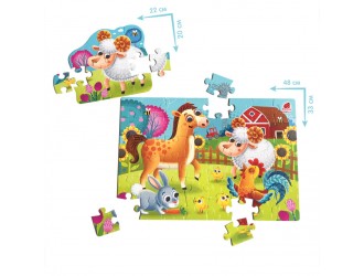 Puzzle Maxi Ferma in tub 2 in 1 Roter Kafer