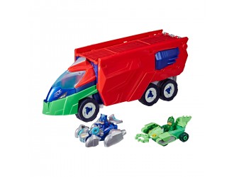 Set de joaca cu lansator 2 masini cu 2 figurine PJ MASKS