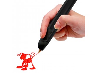 Set Pix 3D 3Doodler Create Plus Profesional (negru) cu 75 tije rezerva si accesorii 