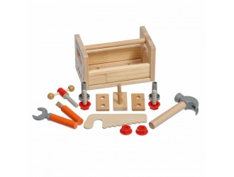 Set scule din lemn - Dulgher (15 piese) Lucy & Leo