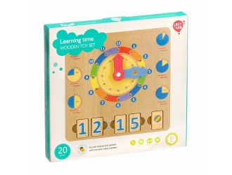 Set educational din lemn - Invatam Ceasul Lucy & Leo