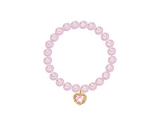 Bratara roz cu inimioara Great Pretenders