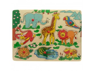 Puzzle din lemn 3 tipuri 30x22cm Big Tree