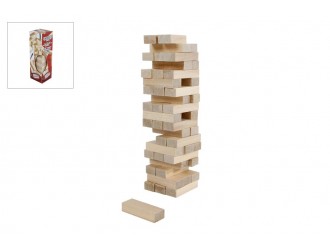 Joc din lemn Turn instabil 48 elemente 4.8x16cm