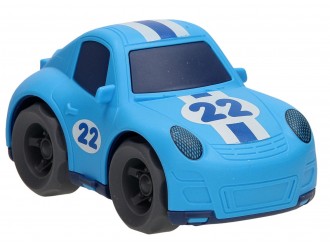 Jucarie Masina cu frictiune 14,5cm 2 tipuri albastra/rosie