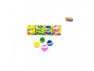 Minge 6cm curcubeu squeeze antistres 4 culori diferite