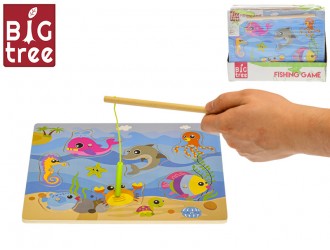 Joc din lemn Pescuitul magnetic 30x22cm Big Tree