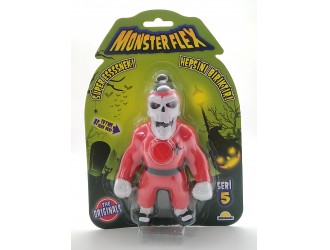 Figurina elastica Monster Flex, Seria 5, KARATE SKULL