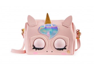 Gentuta pufoasa Unicorn Purse Pets cu sunete