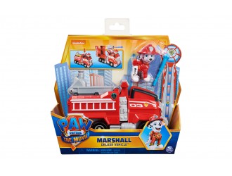 Set Paw Patrol masina Deluxe cu figurina Marshall