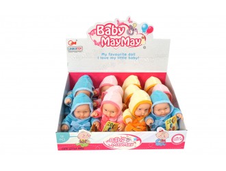 Papusa bebelus Unika Toy, 20 cm, diverse culori