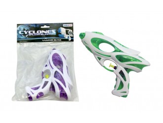 Pistol cu apa Cyclone, 20 cm, galben/verde/mov