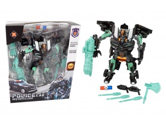 Robot Transfomer Masina Politie 24 cm