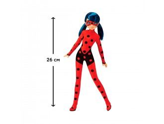 Papusa Miraculous Ladybug Lucky Charm, 26 cm, rosie