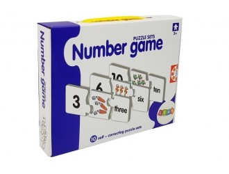 Set puzzle educational 10 Numere, in limba engleza