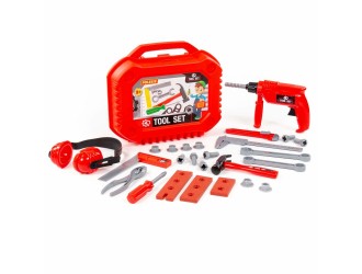 Set trusa cu instrumente si burghiu, 27 elemente